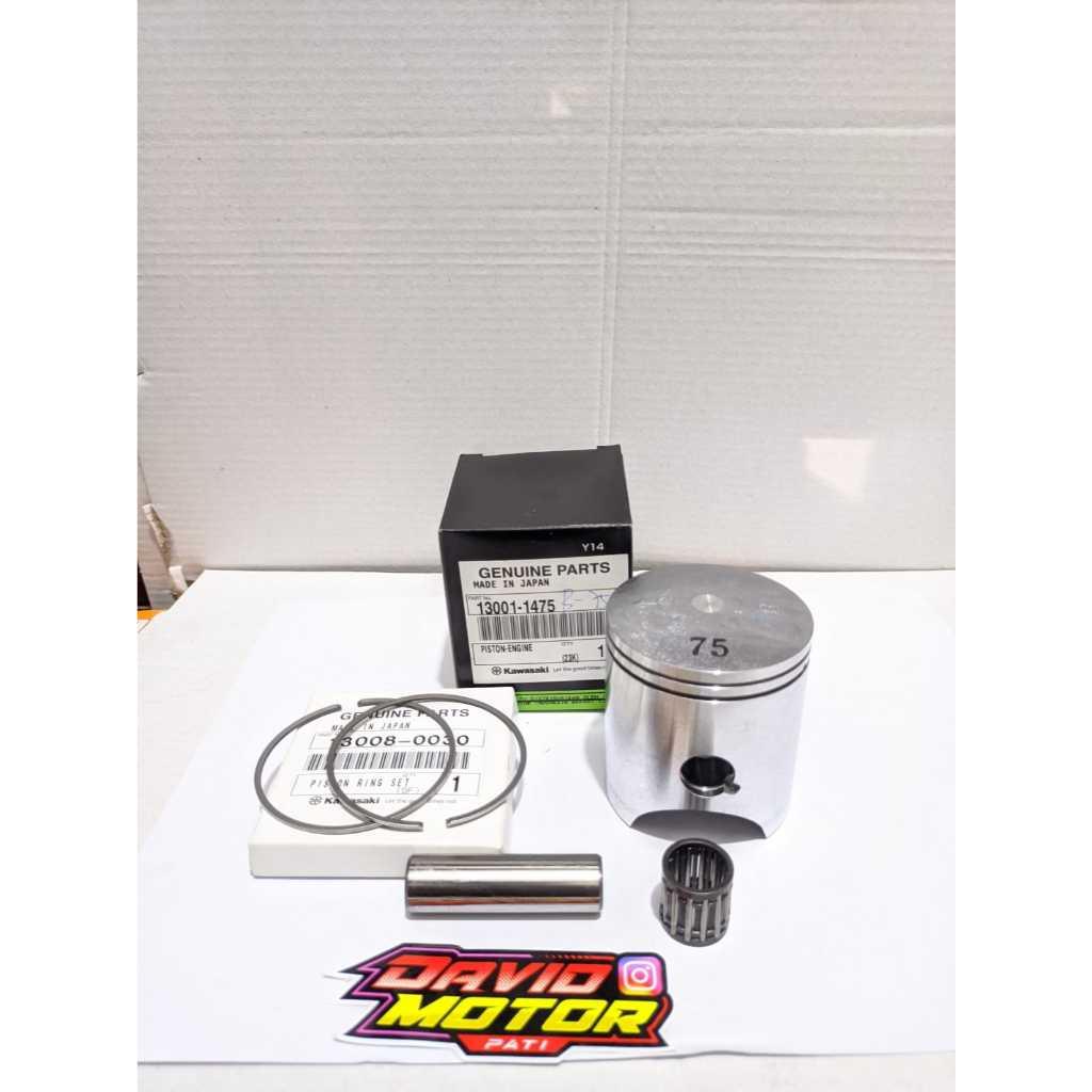READY PISTON NINJA B75 B 75 NINJA R RR SS SET PEN PISTON RING PISTON BEARING LECES PIN PISTON ORIGIN