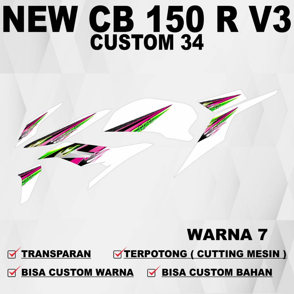 Stiker New CB 150 r v3 Stiker CB 150 R v3 / Striping New CB 150 r v3 Striping CB 150 R v3 / Stiker S