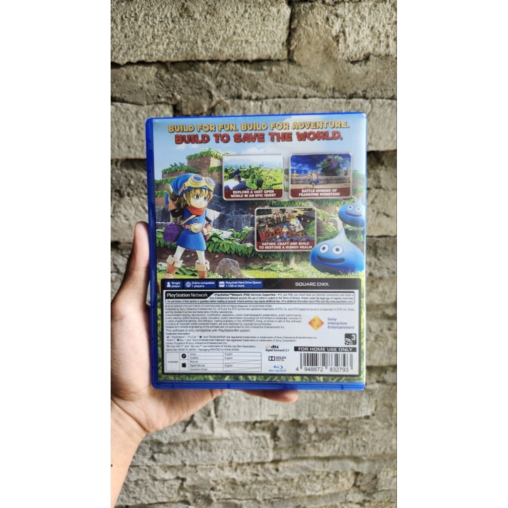 BD Dragon Quest Builders | Kaset PS4 Dragon Quest Builders