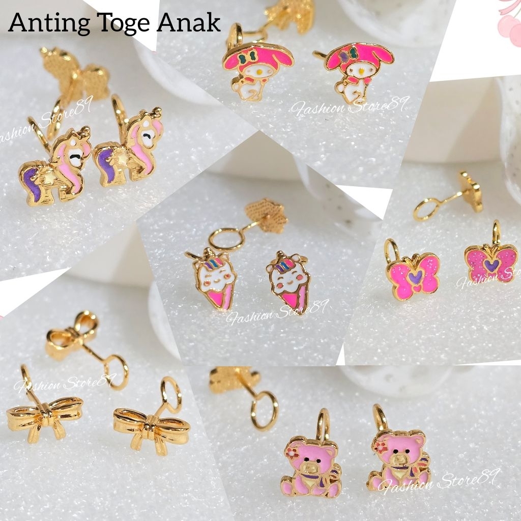 Anting Toge Model Tusuk Toge Anting Bayi Anak Import