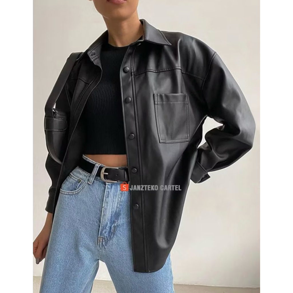 preloved leather jacket!