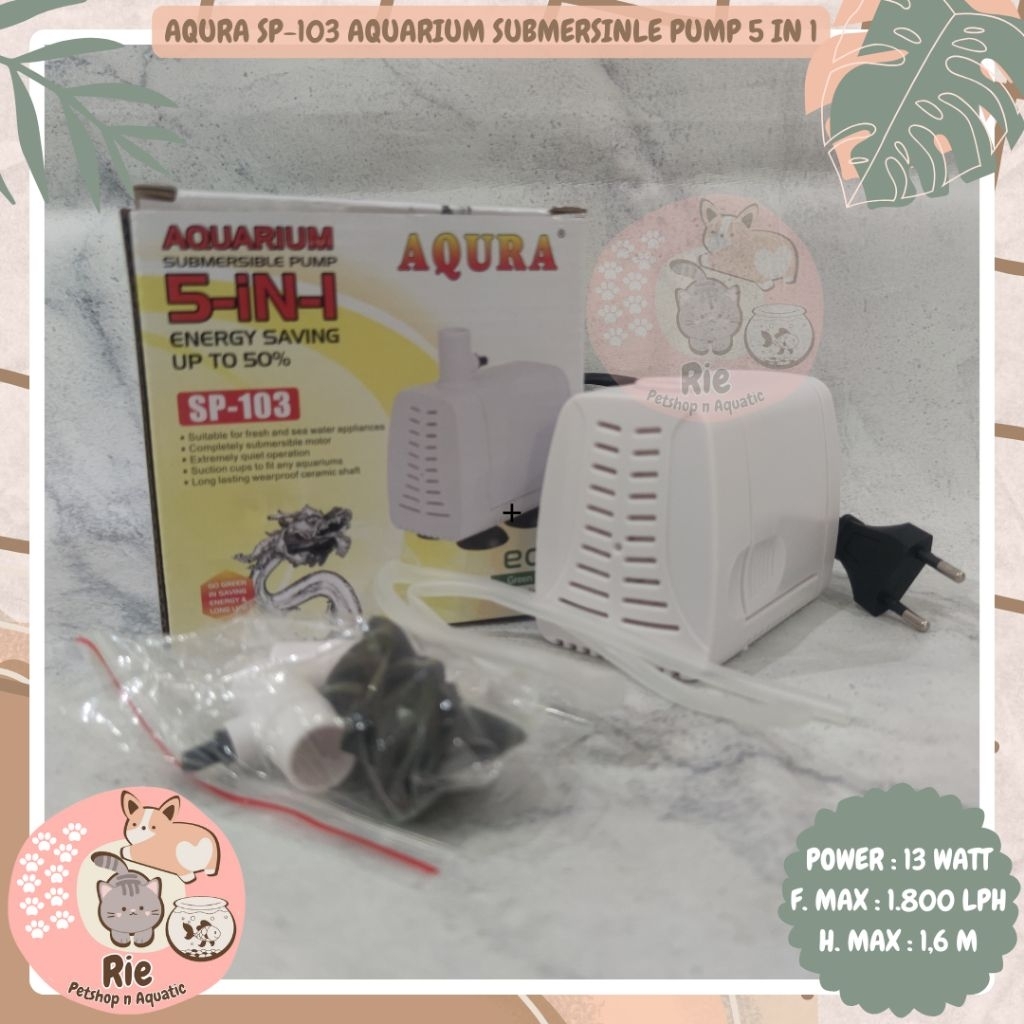 Aqura SP-103 Pompa Celup Aquarium Aqura SP 103