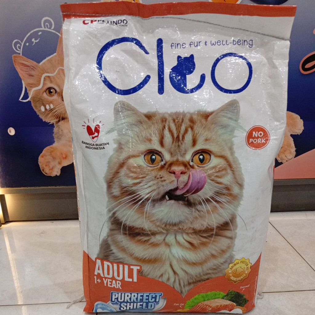 makanan kucing CLEO rasa salmon 7 kg makanan kucing cleo salmon