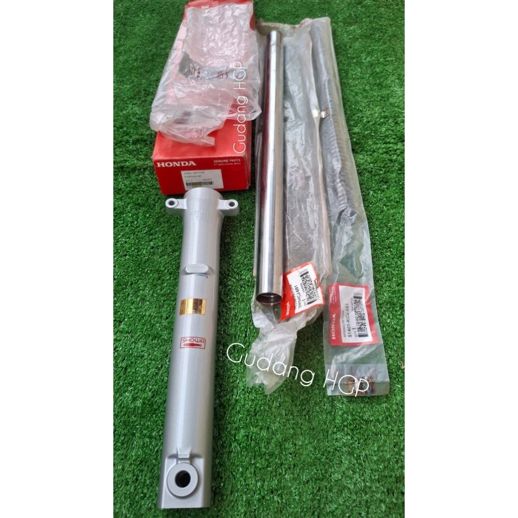 Bottom Tabung Shock Silver Pipa Shock & Per Shock Depan Kiri Tiger Lama 51401 51410 51520-KCJ-691 Or