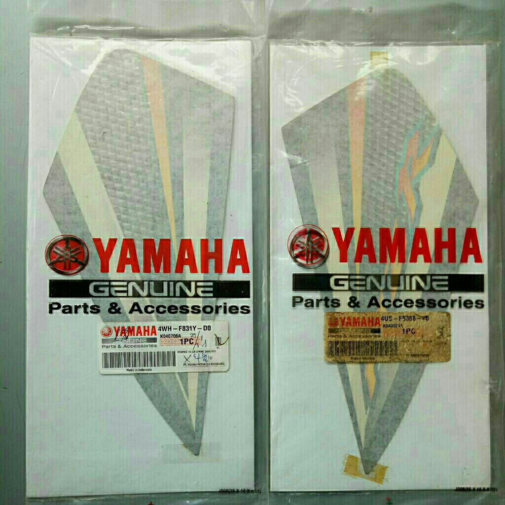 STRIPING SAYAP LUAR BAGIAN ATAS F1ZR FIZR 2004 BIRU PUTIH ORIGINAL