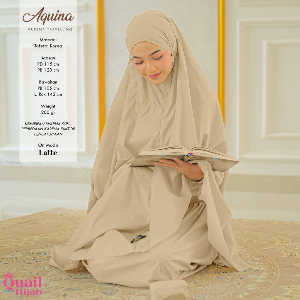 Quail Hijab - AQUINA MUKENA EXCLUSIVE ORI QUAIL