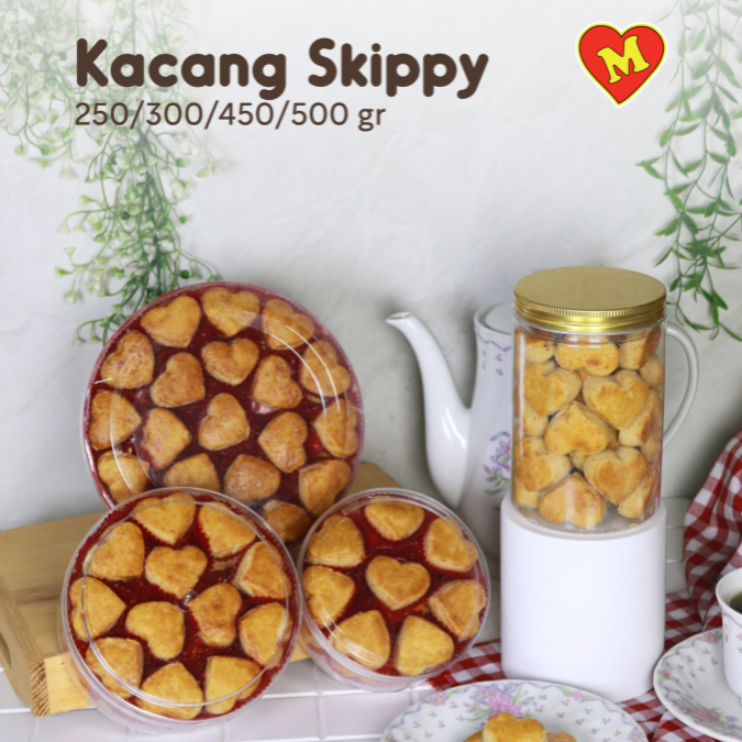 Kue Kering Kacang Skippy Merry Cookies-Multi Prima Rasa 250/300/450/500gr
