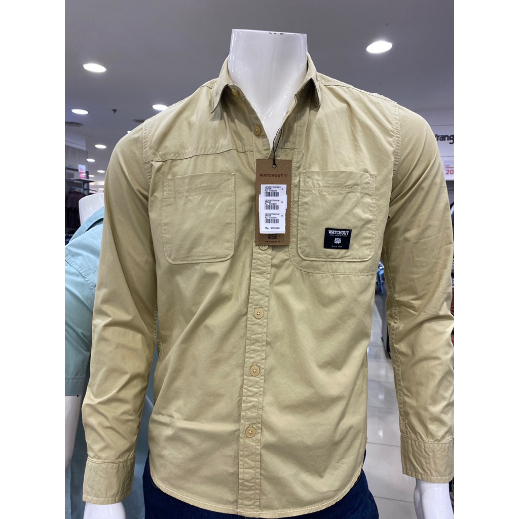 KEMEJA PANJANG POLOS WATCHOUT JEANS TERBARU