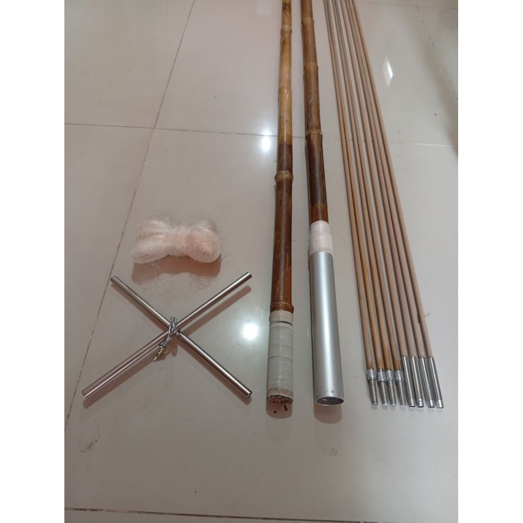 Anco gligen kuning Full set  Angkatan Bambu Sambungan Berbagai ukuran