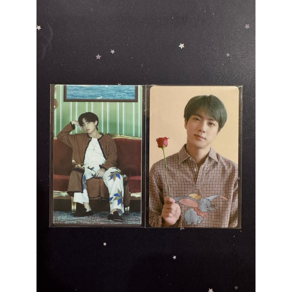 Official LD Lucky Draw BE Sit V Taehyung / Memo19 Memories 2019 Jin BTS Photocard