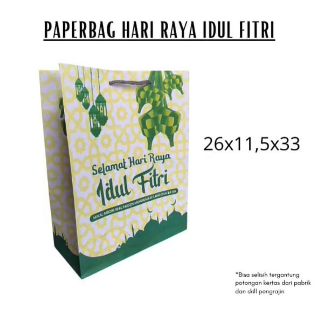 Paper Bag Idul Fitri Paper Bag Lebaran 26 x 11,5 x 33