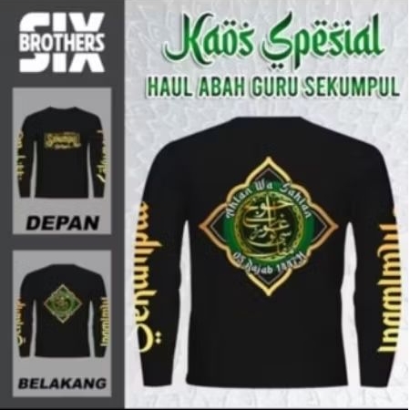 Kaos Lengan Panjang HAUL ABAH GURU SEKUMPUL Kaos Distro Unisex