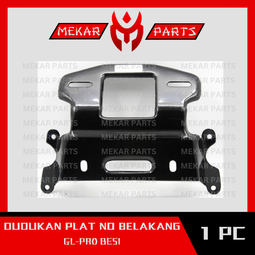 MEKAR-PARTS/DUDUKAN-PLAT-NOMOR-BELAKANG/BRACKET/BRAKET/BREKET/PEGANGAN/MOTOR/HONDA/GL-PRO-BESI/GRADE