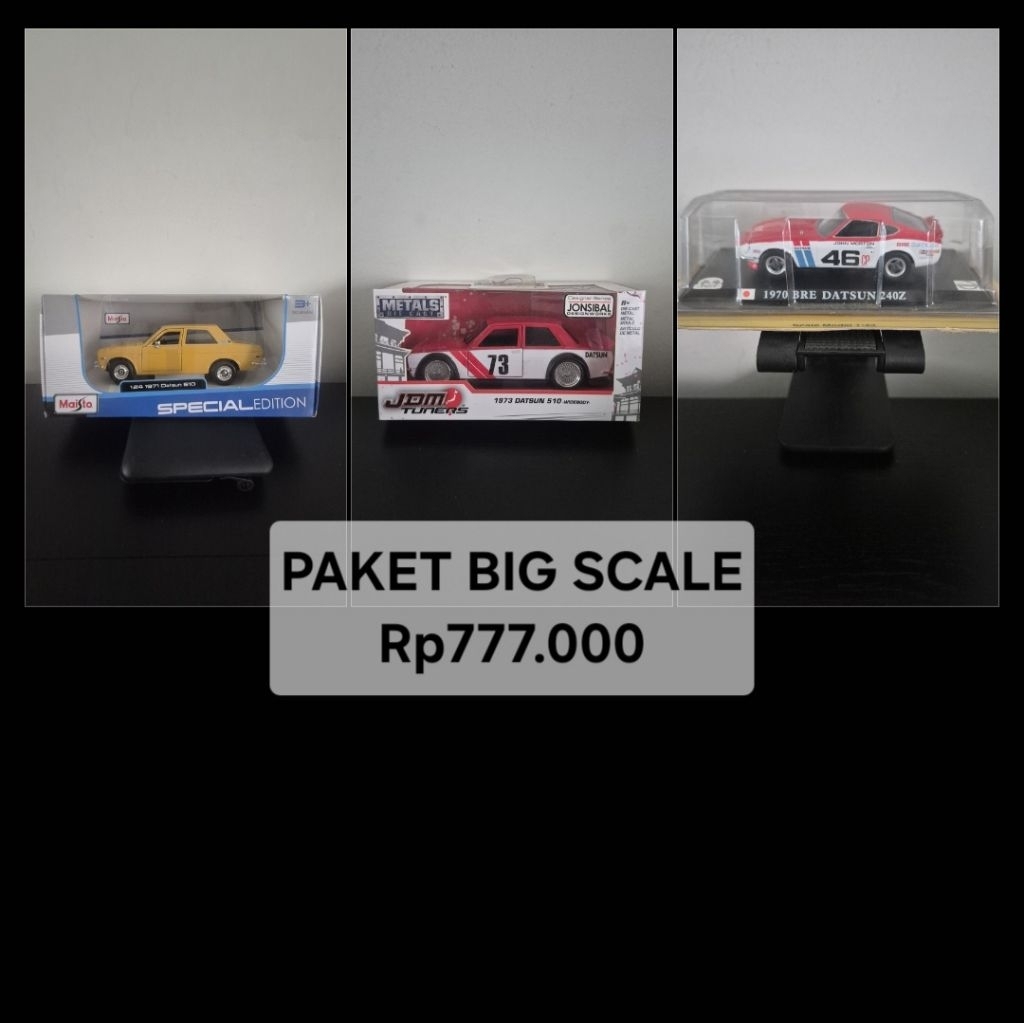 Maisto Datsun 510, Jada JDM Tuners Datsun 510, Del Prado BRE Datsun Nissan 240Z