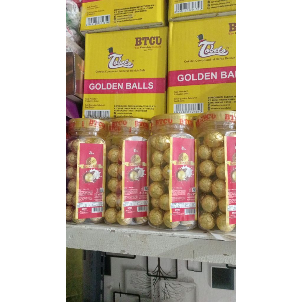 Golden ball coklat tobelo cokelat