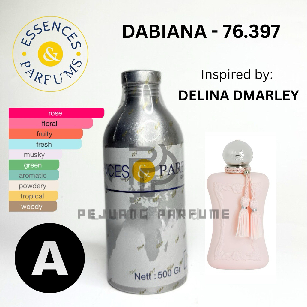 BIBIT ESSENCES DABIANA 76.397 GRADE A | INSPIED BY DMARLY DELINA | 100% BIBIT ESSENCES 100ML REPACK 