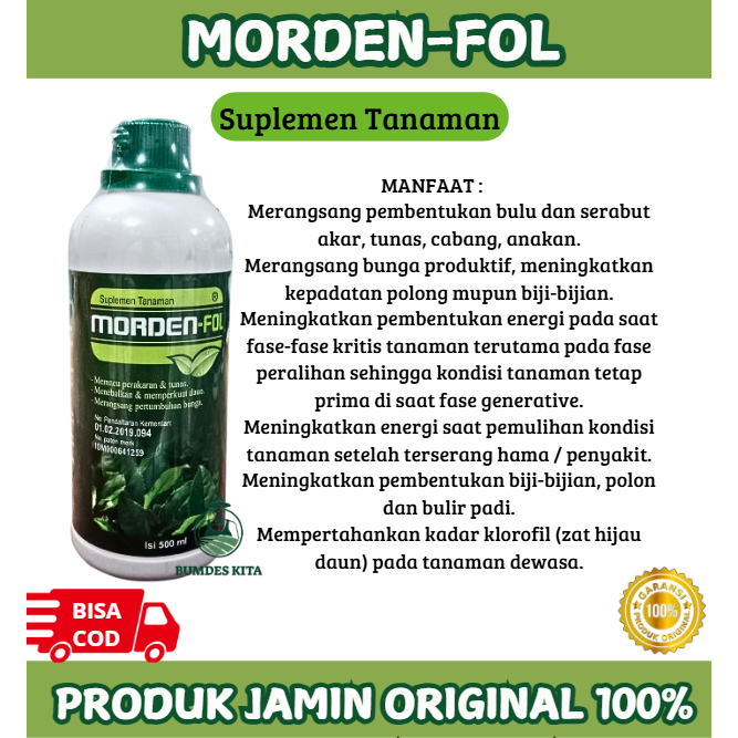 Morden-Fol Nutrisi Suplemen Tanaman / Morden Fol 500ml