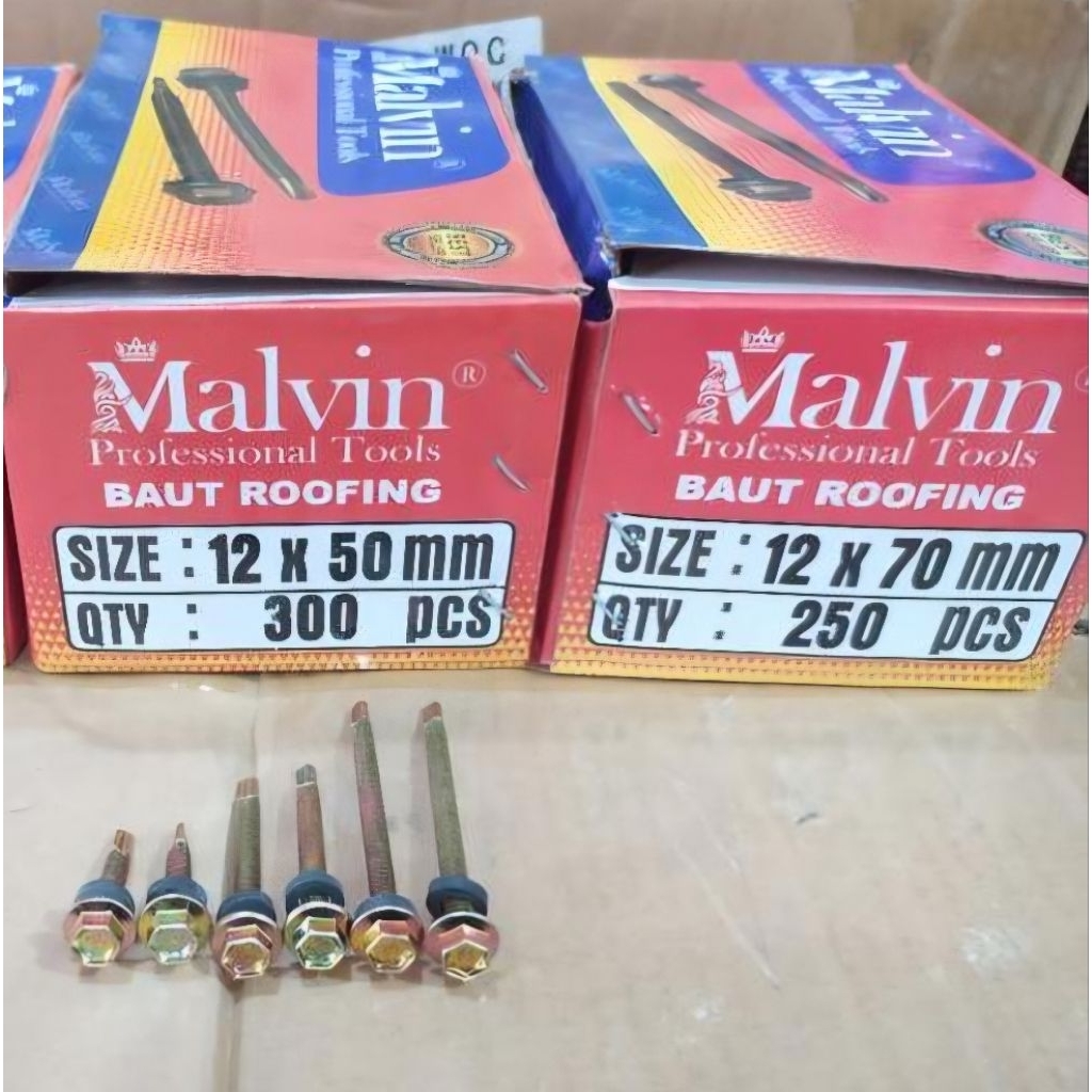 Baut Roofing 5cm Malvin Dus 300pcs