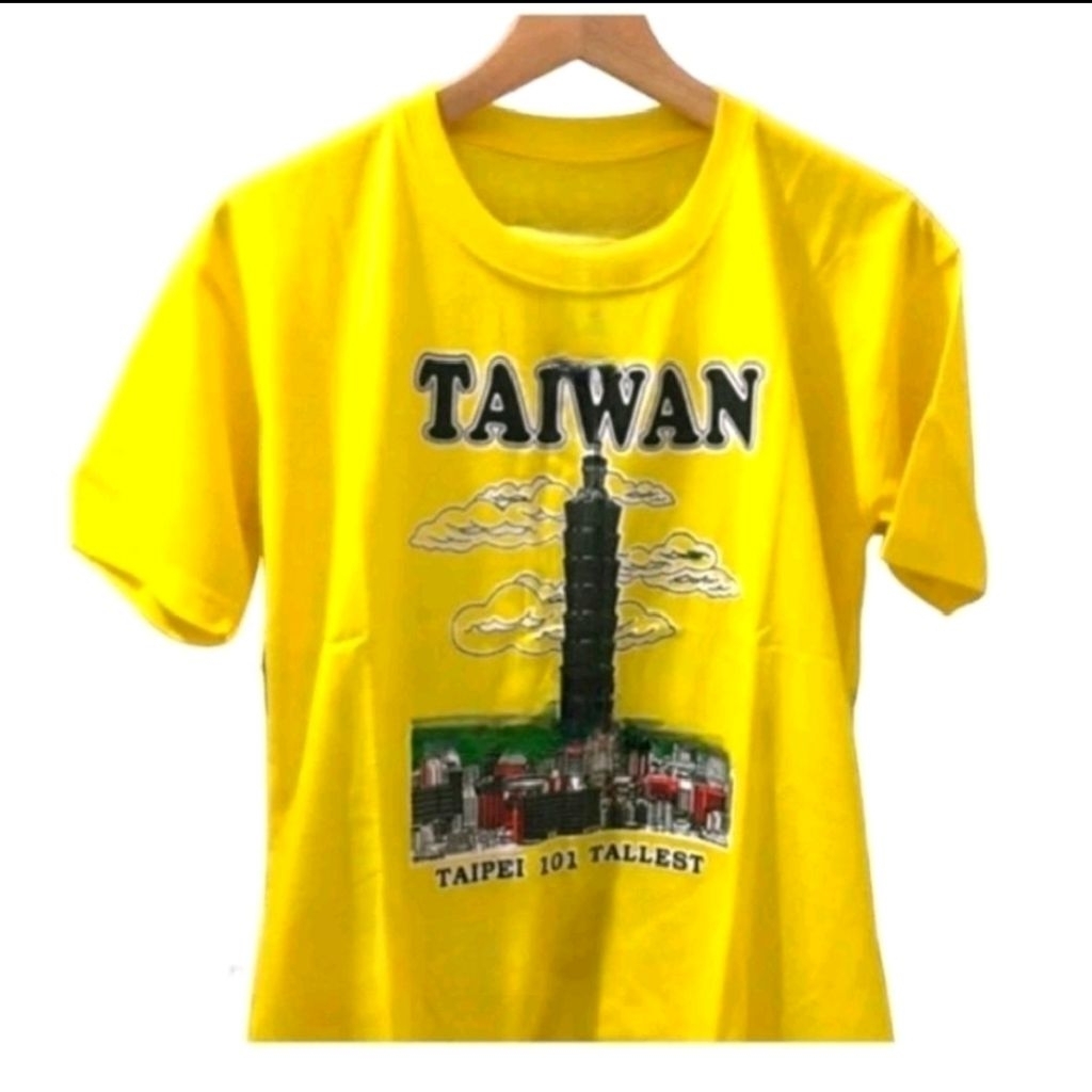 kaos taiwan taipei 101 talest kaos oleh oleh baju souvenir Motif Distro Pria Sablon Keren Santai Pen
