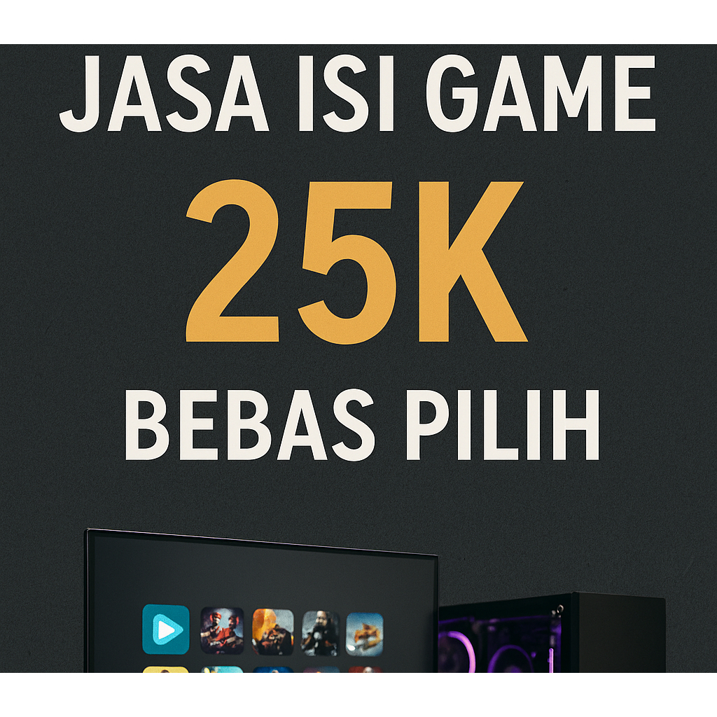 Jasa isi game pc/laptop 25K pergame