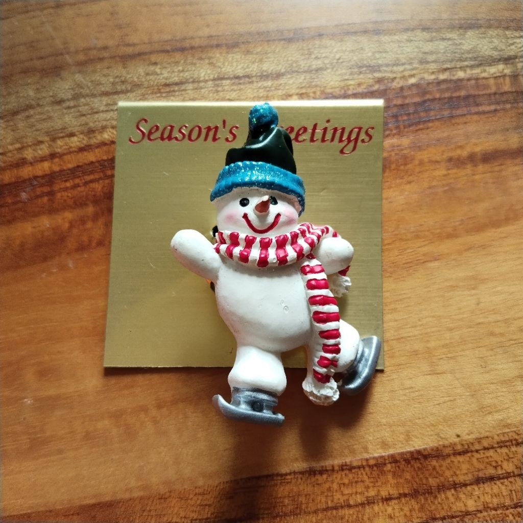 pin bros snowman natal christmas