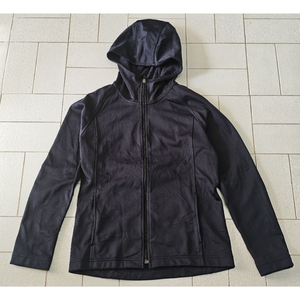 Jaket Sport Outdoor Tebal Uniqlo Waterproof Navy