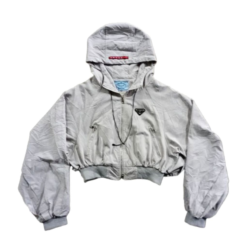 Jacket / Jaket Prada Nylon Crop Jacket Women