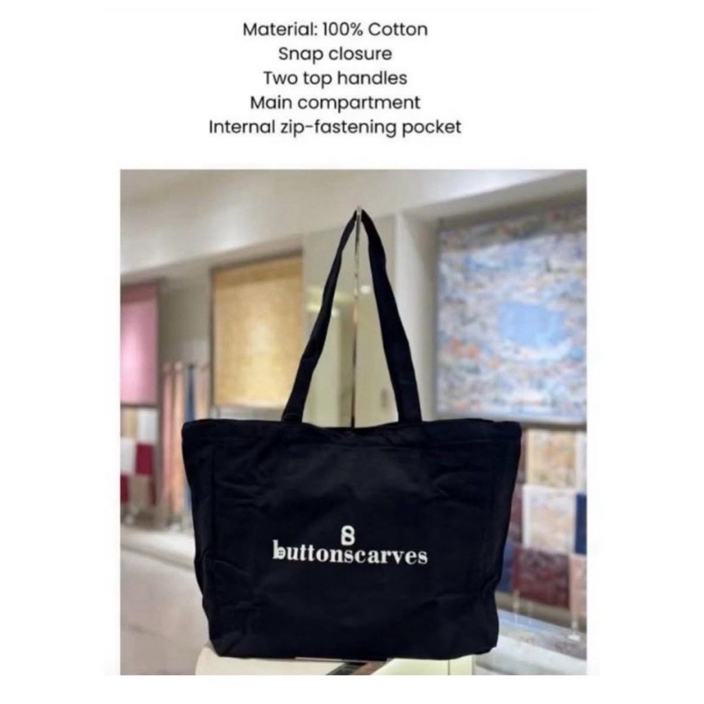 buttonscarves tote bag