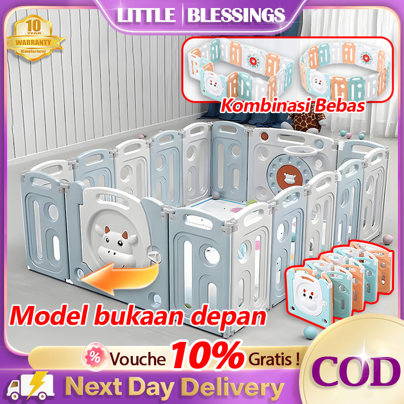 [Model Lipat] Playpen pagar bayi Pagar permainan plastik melipat Pagar anak tempat bermain bola