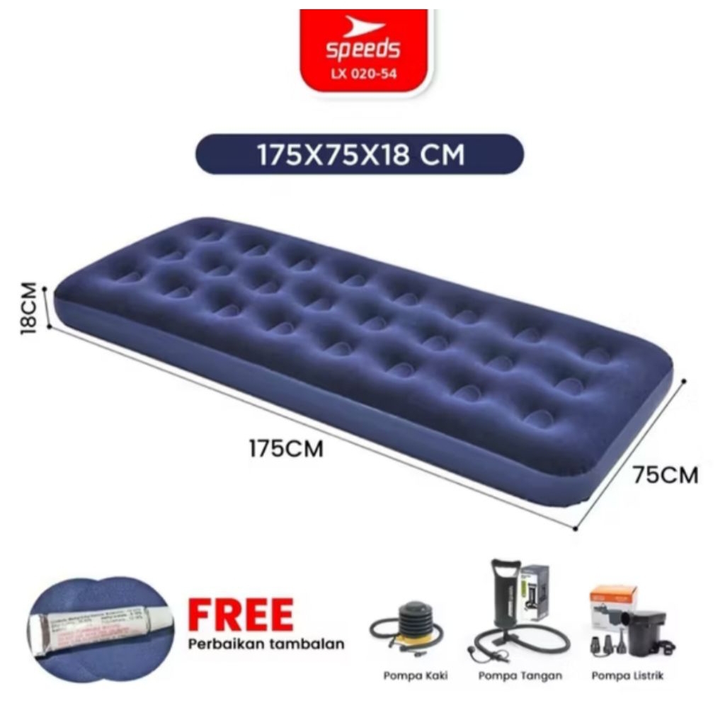 Speeds Matras Angin Pompa Kasur Tiup Inflatable