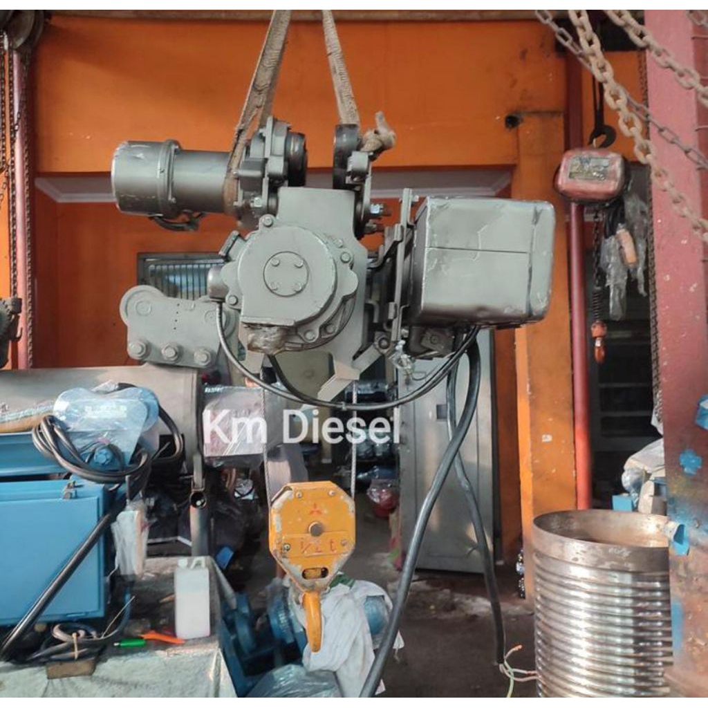 Hoist 1/2 Ton Mitsubishi Lifting 6 Meter / Crane Hoist 1/2 Mitsubishi Listrik 3 Phase