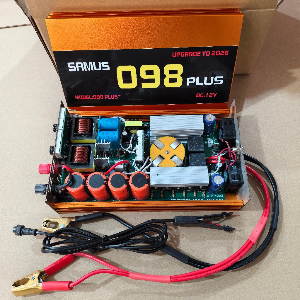 2026 SAMUS A-098 Plus | Inverter Ultrasonik 12V 10000W | Kapasitor Siemens | Trafo Kuat | Induktor T