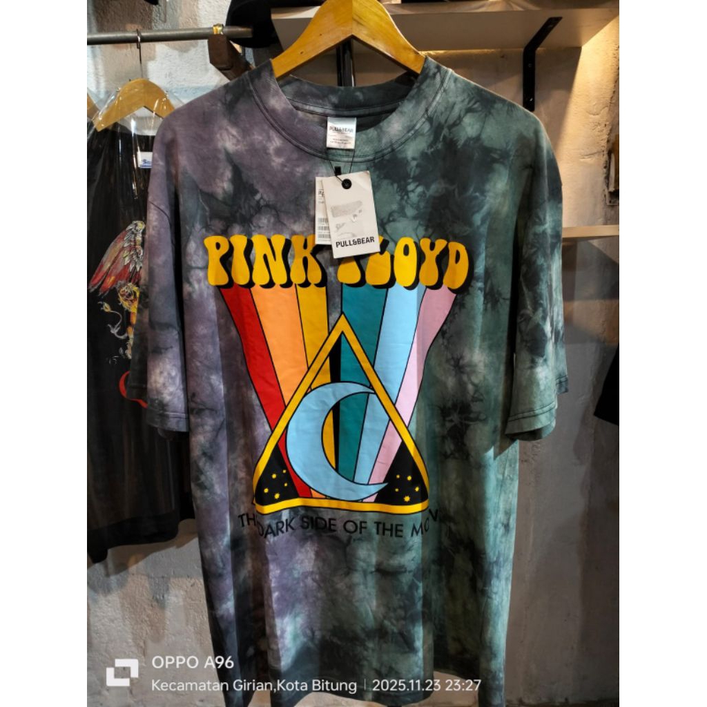 kaos PINK FLOYD - Pull & Bear Tie Dye (  Oversize  )