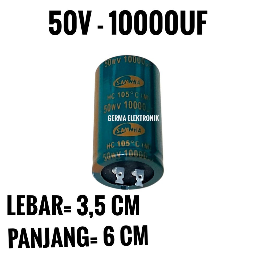 Kapasitor elko 50v 10000uf capasitor elco 50v 10000uf