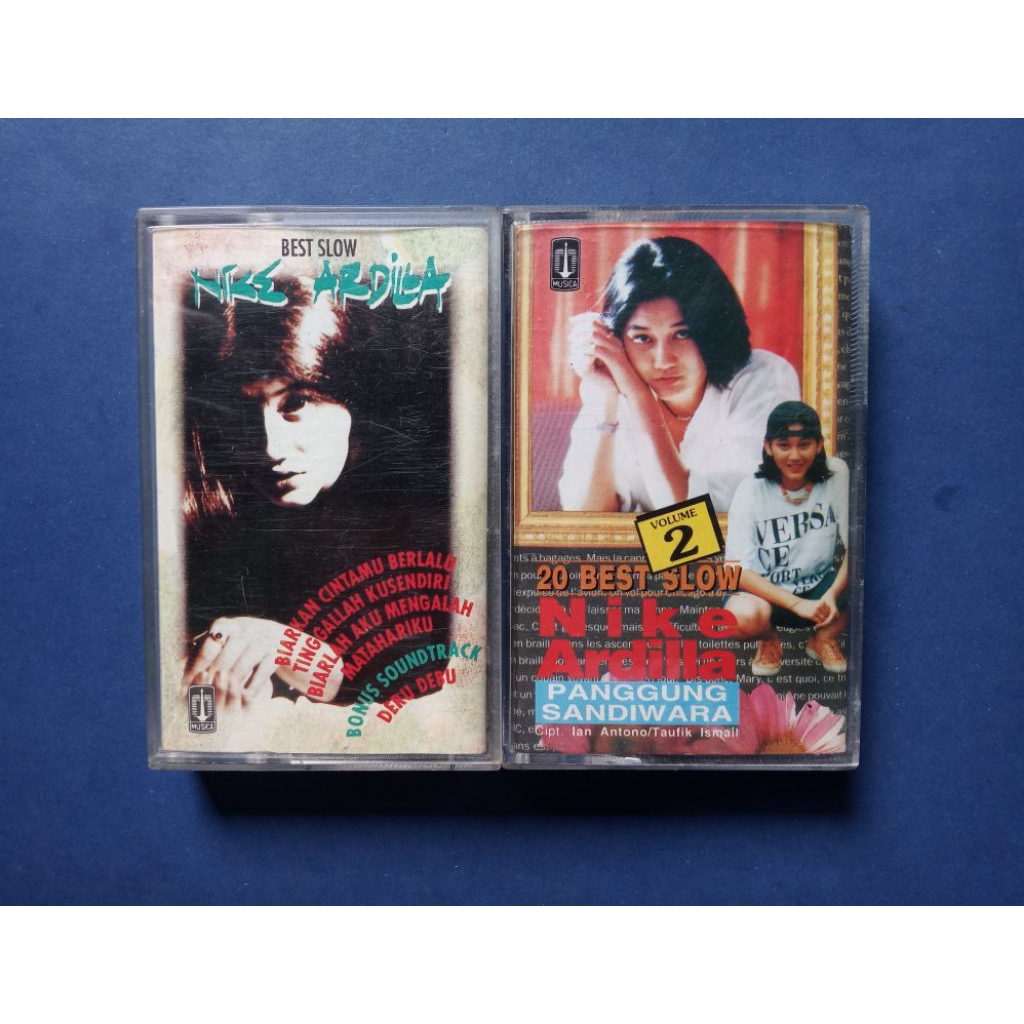 Kaset Pita Best Slow Nike Ardilla Vol 1 & Best Slow Vol 2 Prod PT Musica Studio's