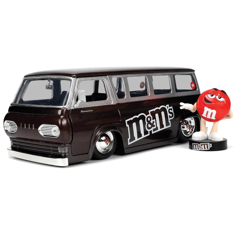 Jada Toys M&M's 1:24 1965 Ford Econoline Die-cast Car with Red Figure