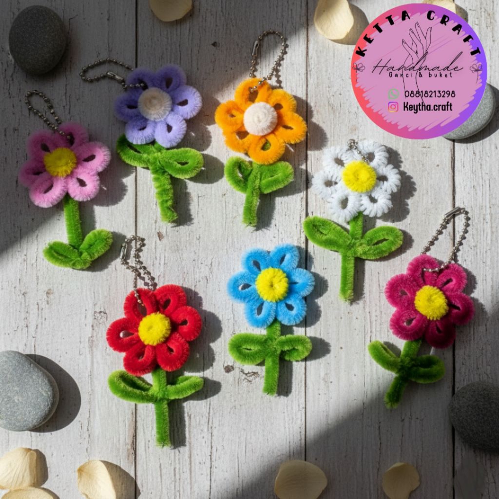 gantungan kunci & hp kawat bulu