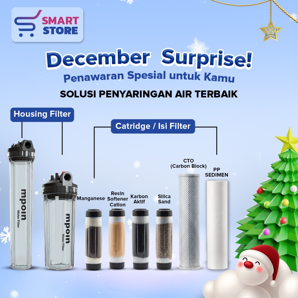 Filter Air Water Filter Tandon Toren Air Sumur MPOIN / Filter Air Sumur / 20 INCH