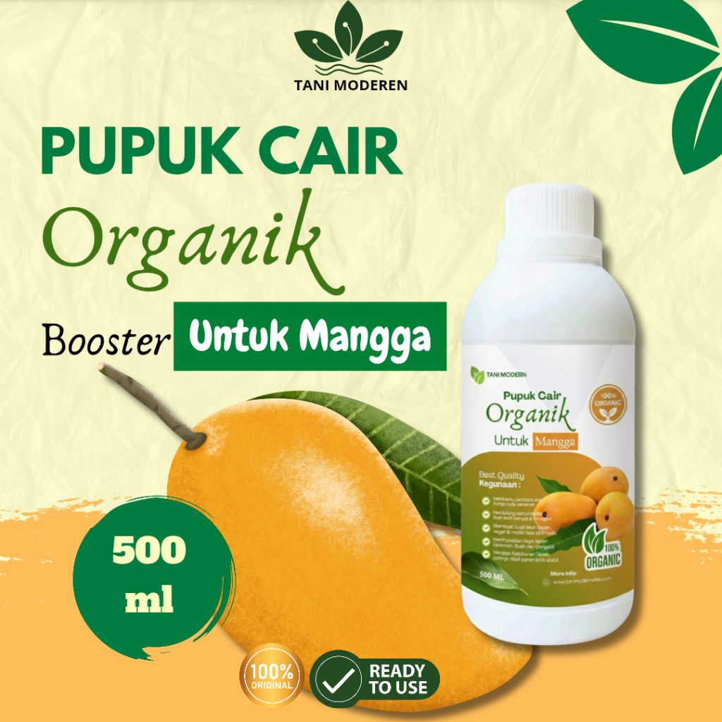 Pupuk Organik Cair Mangga 500ml | Pupuk Pohon Mangga & POC Pelebat Buah