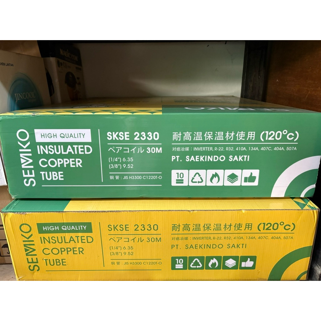 Pipa ac SEMKO 1/4-3/8 untuk ac 1/2pk - 1pk - Per meter