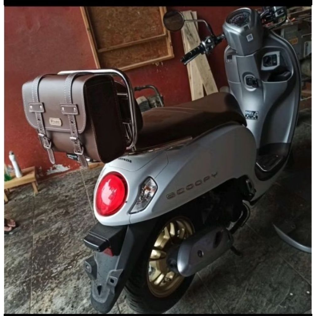 Tas bagasi/Tas turing/ Sepeda Listring T90/ Back rack motor Listrik T3/T3 super/Smooth Zuzu/ sepeda 
