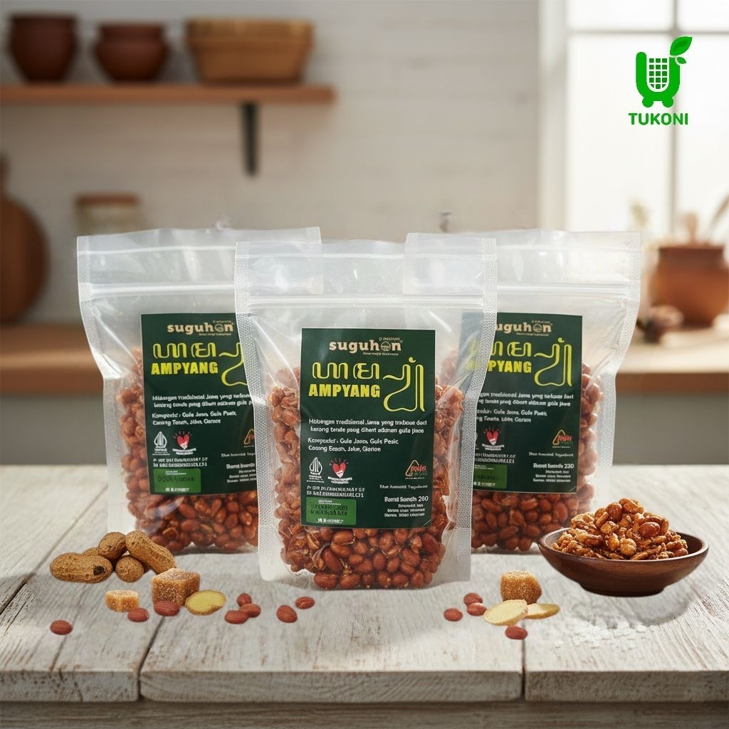 Ampyang Jahe Mbah Carik Hidangan Tradisional Jawa 220 gram | Yuktukoni Jogja