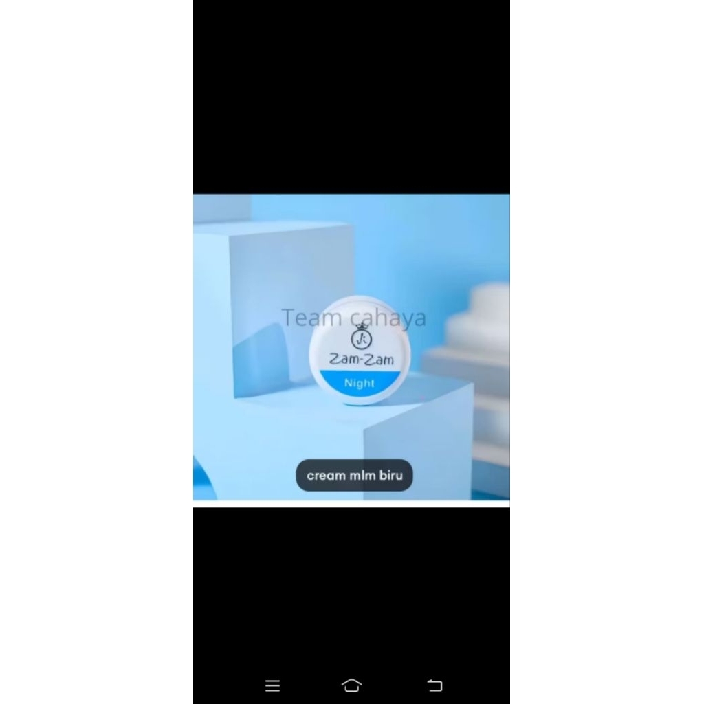 krim malam night cream skincare zamzam original warna biru bisa bayar ditempat harga promo asli orig