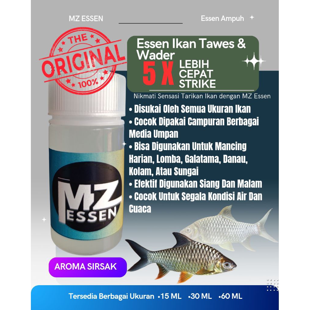 MZ ESSEN AROMA SIRSAK  Essen ikan patin super Ikan Nila Liar mujaer ikan mas ikan lele ikan super ba