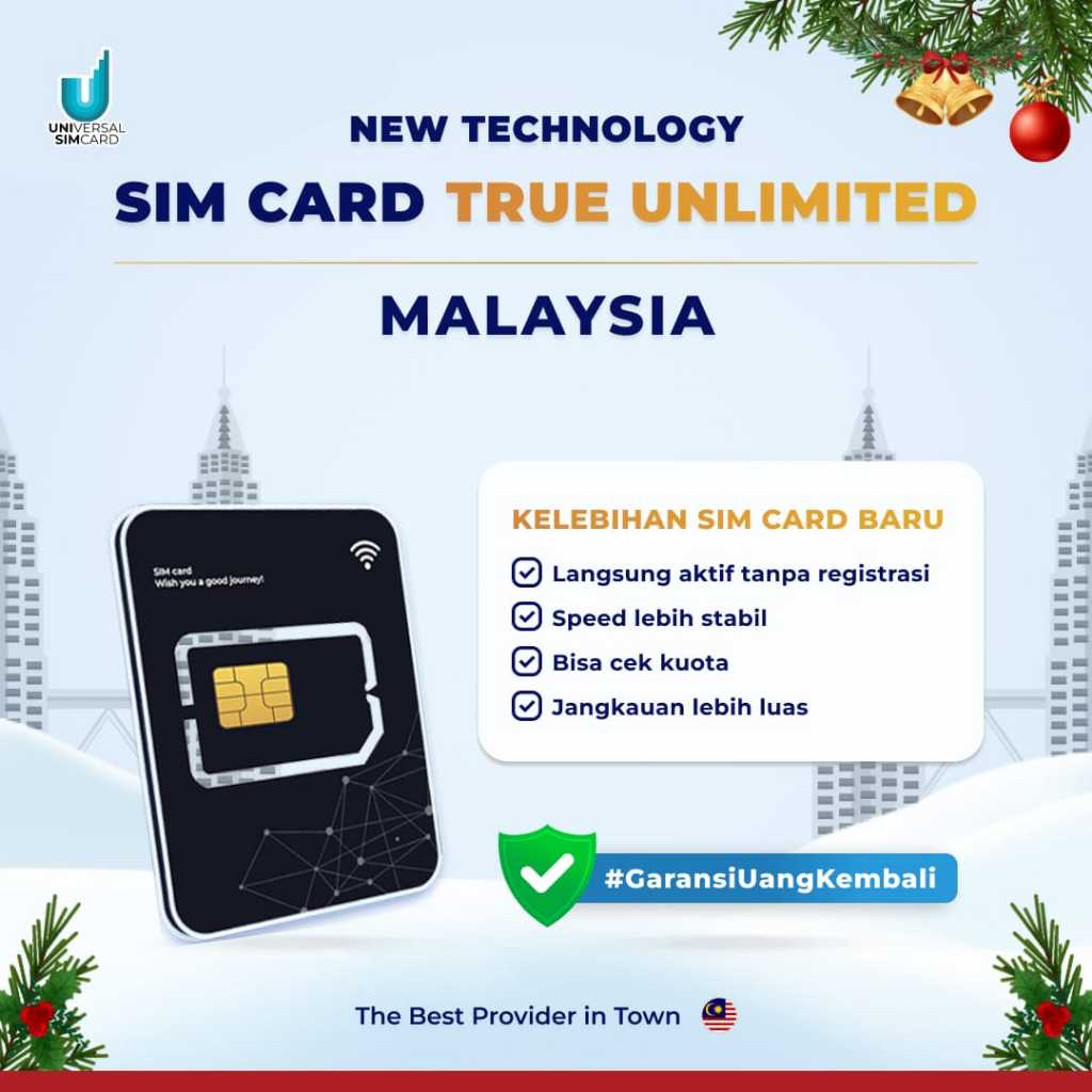 UniSim Sim Card Malaysia True Unlimited || Travel SimCard Langsung aktif