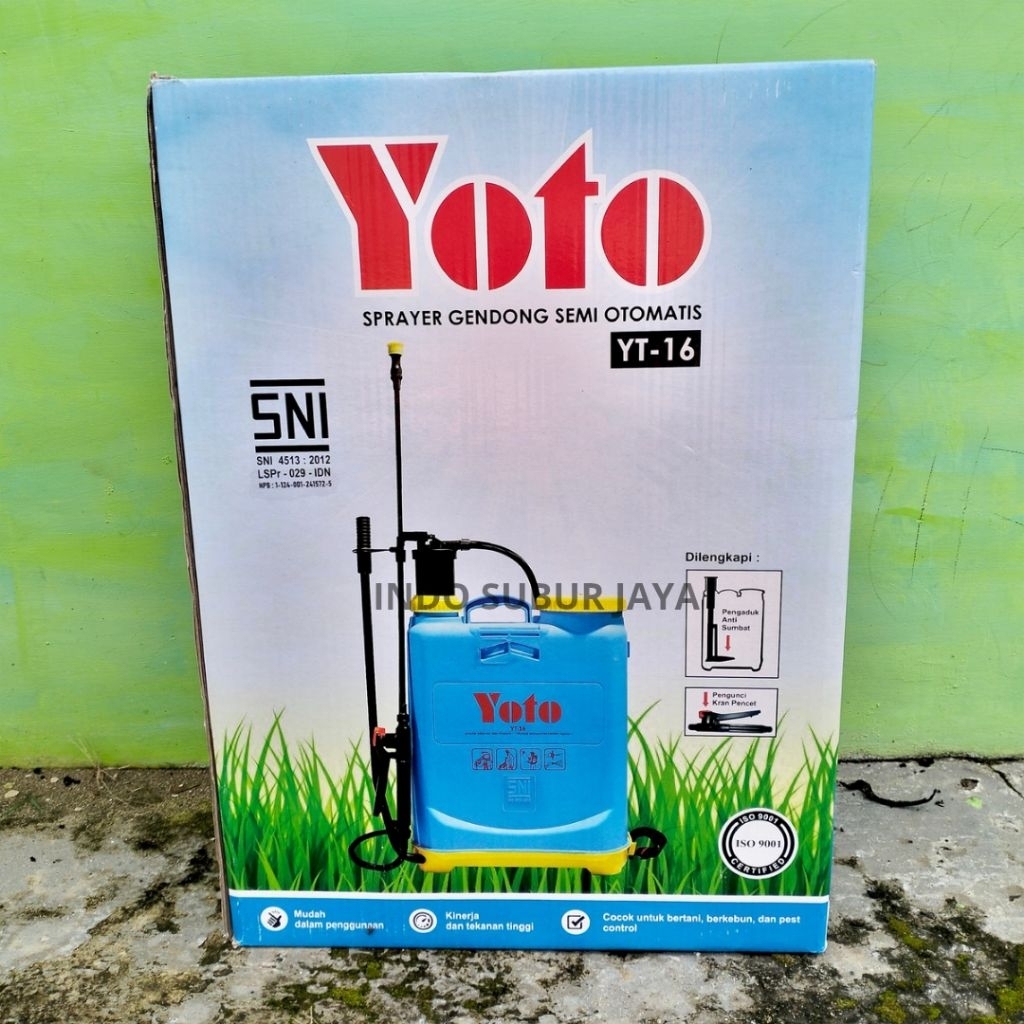 YOTO 16 LITER MANUAL TANGKI SEMPROTAN RUMPUT