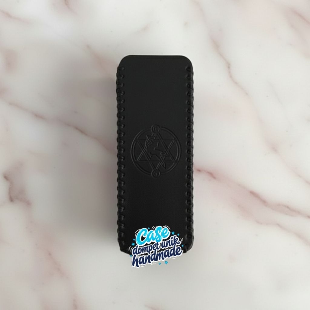 CDUH Dompet PU Leather M 100 Sleeve Case Polos Logo Hitam Dompet / Wadah Kunci Koin Dompet Unik Hand