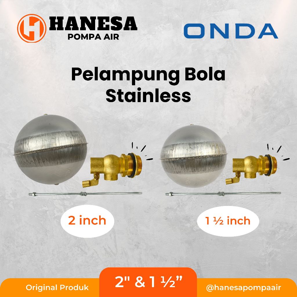 ONDA PELAMPUNG BOLA STAINLESS