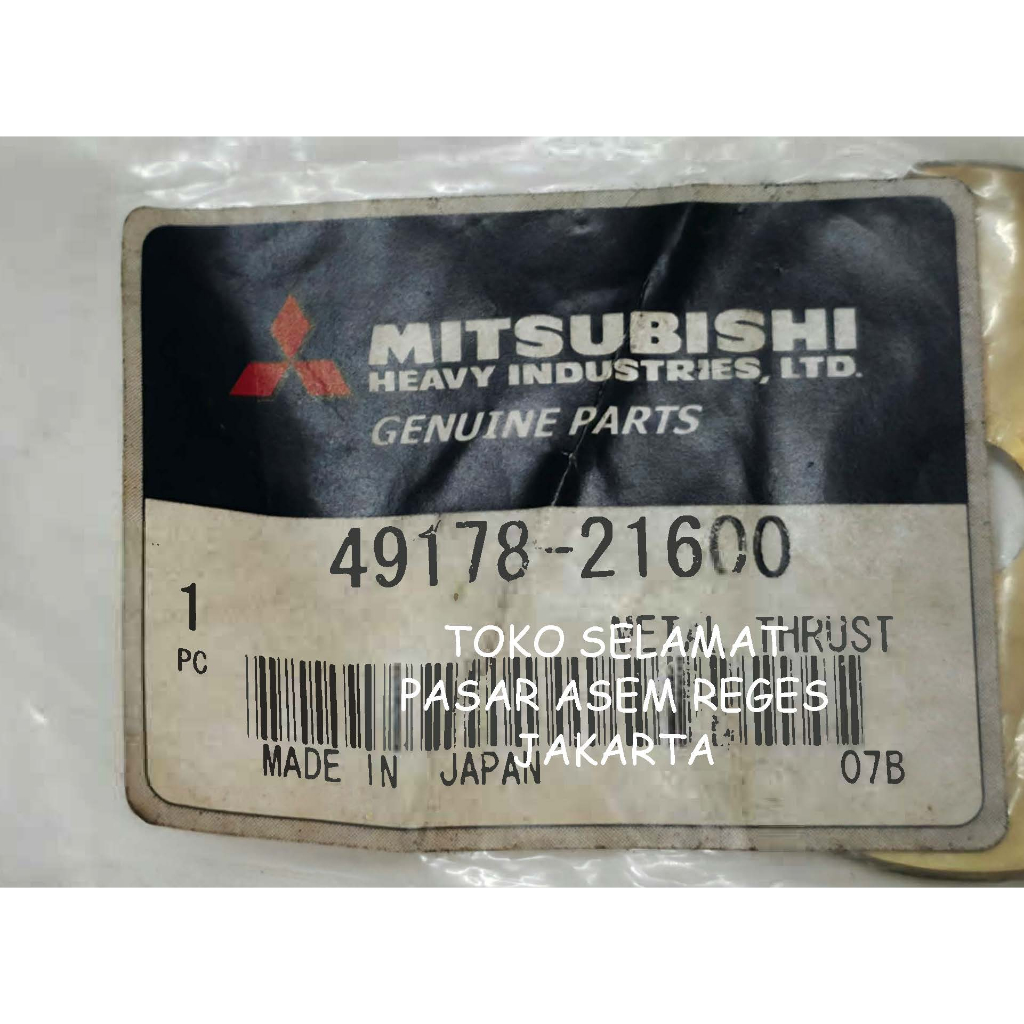 49178-21600  METAL THRUST  MITSUBISHI TD05 / TD06H / TD06-17A  GENUINE BARU