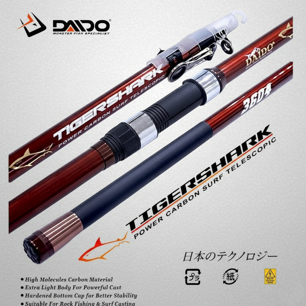 Joran DAIDO Surf Tigershark Power Carbon 270 300 360 390 420 450